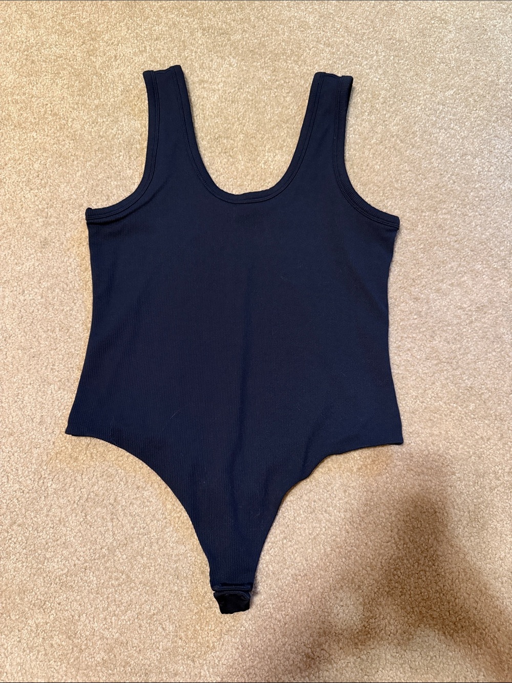 Nuuds Scoop Neck Ribbed bodysuit - large